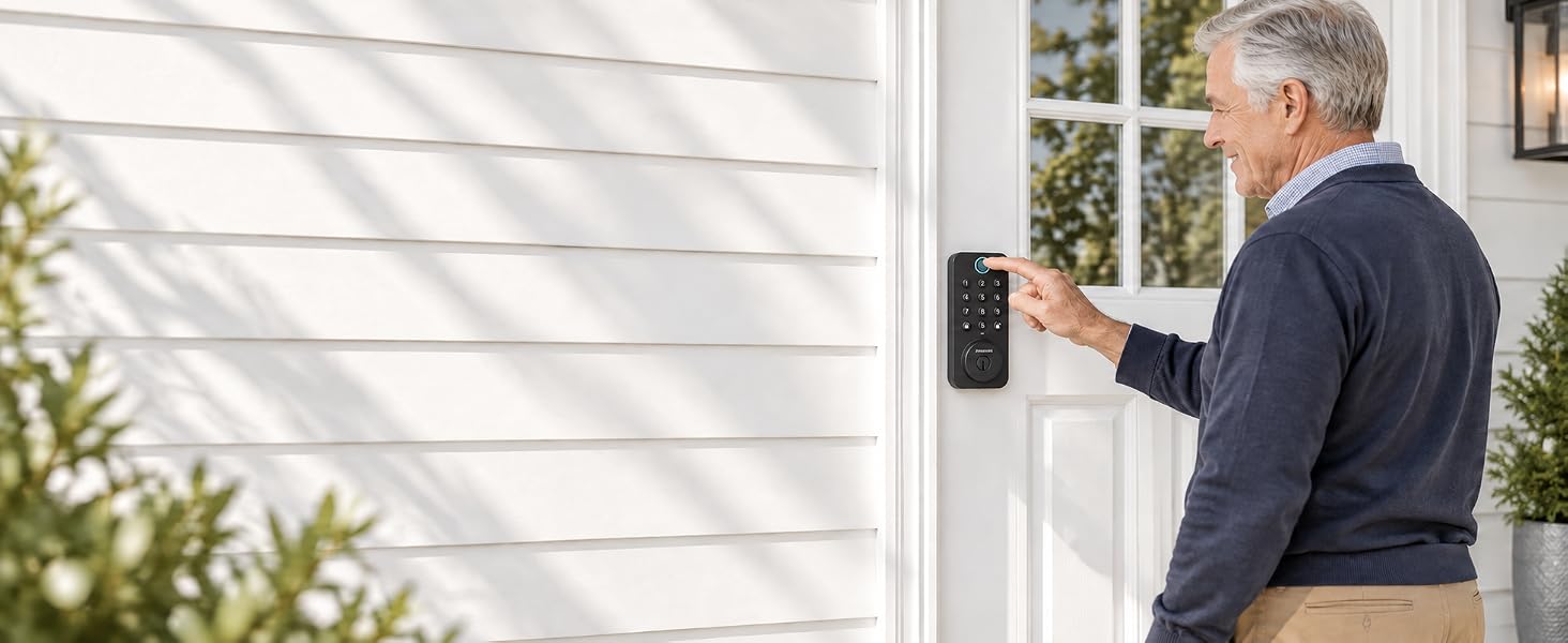 electric door locks for front door with finger print biometric access
