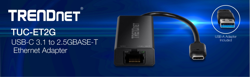  2.5GBASE-T, IEEE 802.3bz, USB Type-C, USB-C, USB 3.1, USB 3.0, USB 2.5G LAN Wired Network Adapter