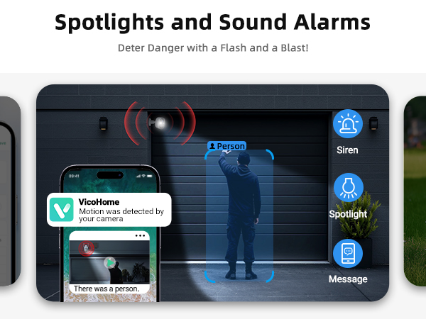 Spotights and Sound Alarms