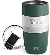 Simple Modern Travel Coffee Mug Tumbler with Flip Lid | Reusable Insulated Stainless Steel Cold B...