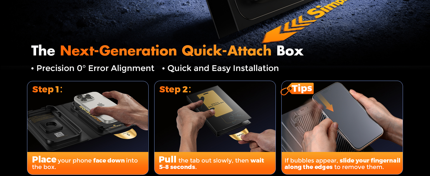 UNBREAKcable iPhone 16 Pro Screen Protector Tempered Glass