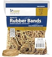 Upgrade Office Supply UPG22416 Rubber Bands, Size 16 (2-1/2 x 1/16), 1,800 Bands, 1 lb Bag, USA