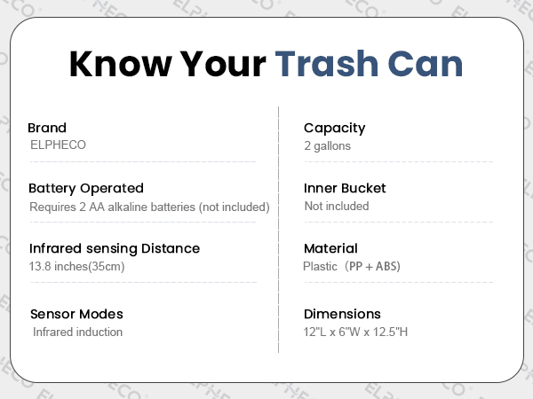 white gold motion sensor teash can 5