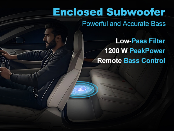 10 inch under seat car subwoofer
