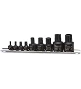 TITAN 16138 9-Piece Low Profile Impact Triple Square Bit Socket Set