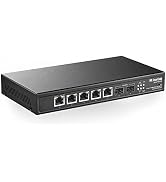 MokerLink 5 Port 2.5 Gigabit Ethernet, 2 Port 10G SFP+, 128Gbps Bandwidth, Metal Fanless, Web Man...
