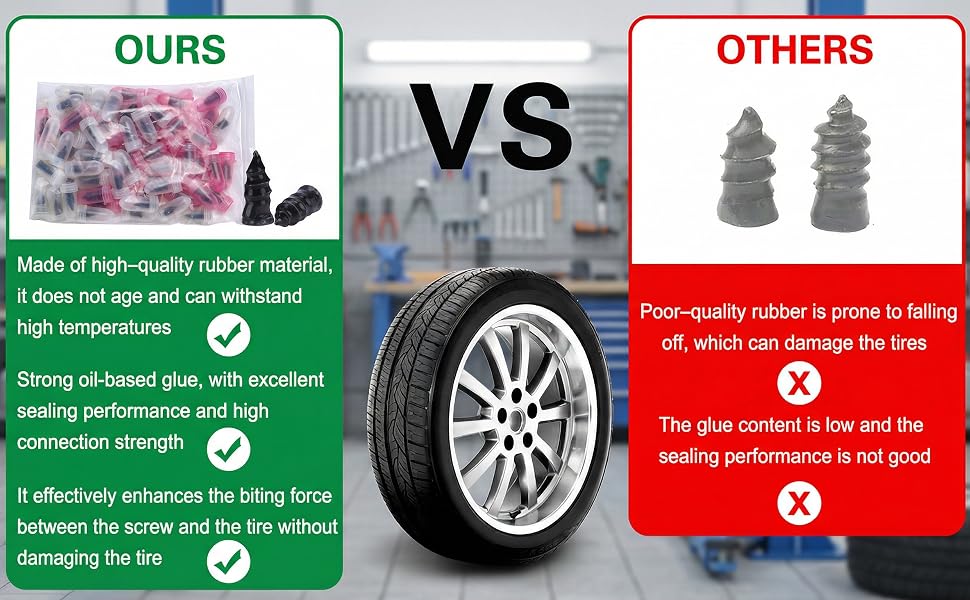 70PCS Tire Repair Rubber Nail