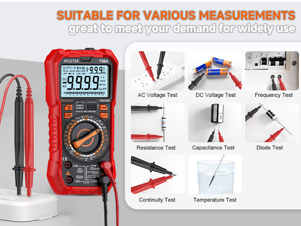 Multimeter 6000 Counts TRMS Auto Range