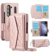 Konstreet for Samsung Galaxy Z Fold 7 Wallet Case - Stitching Pattern RFID Blocking Card Holder, ...