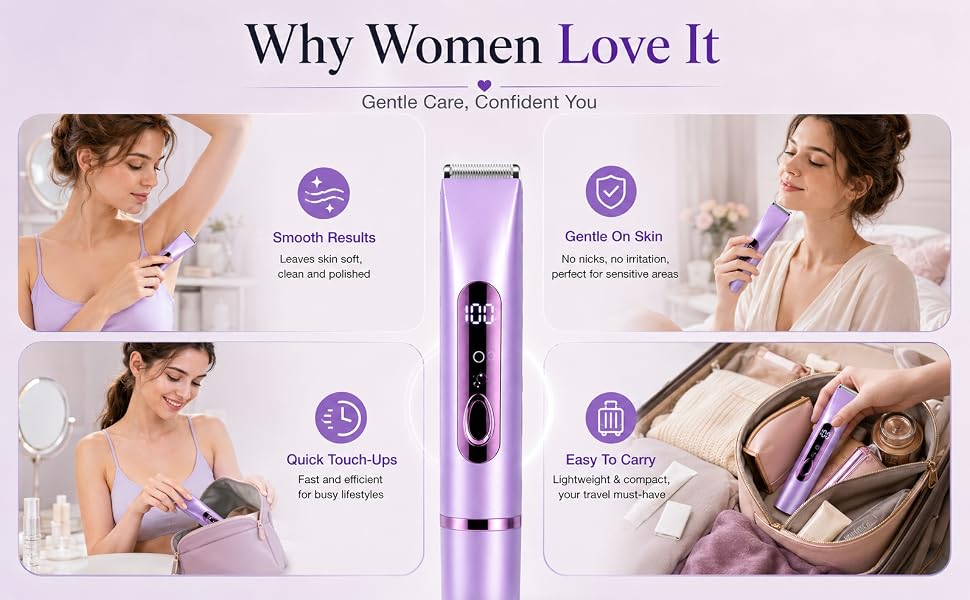 Waterproof Rechargeable Bikini Shaver