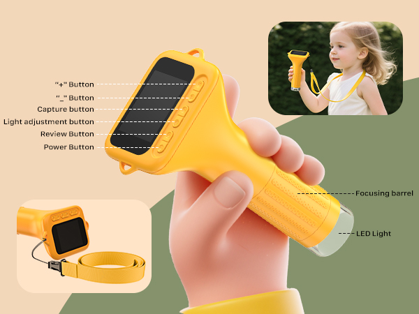 Pocket Kids Microscope for Over 3 Years Old