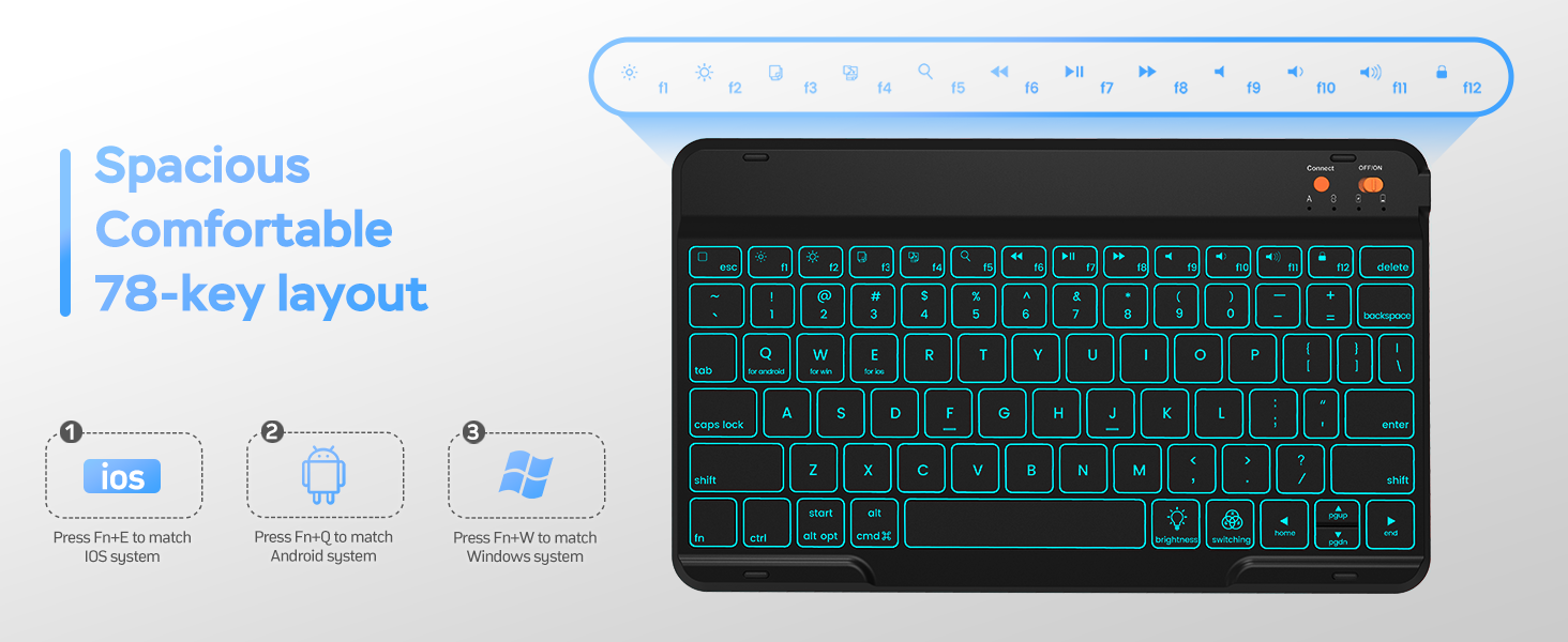 Folio Keyboard Case for iPad