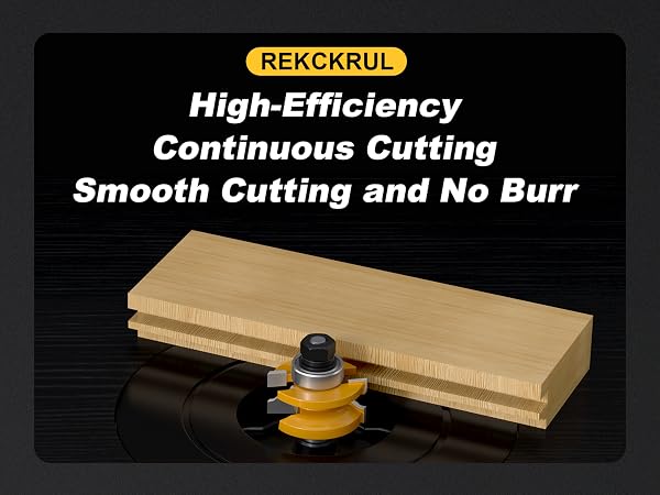 REKCKUL Professional 3PCS Ogee Style Rail and Stile Router Bit Set