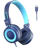 Cowyawn USB Type C Kids Headphones for School, Wired Toddler Headphones, 94dB Volume Limited, HD ...