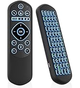 iPazzPort Air Mouse Remote with Keyboard, 2.4G Wireless &amp; Bluetooth Backlit Controller, 7-Color L...
