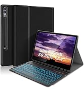 Backlit Keyboard Case for Samsung Galaxy Tab S9 Plus 12.4inch, S9+ Tablet Case with Keyboard 2023...