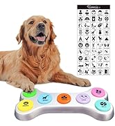 BOSKEY Set of 7 Dog Buttons, Dog Communication Button, Dog Talk Button, Recordable Button, Dog To...