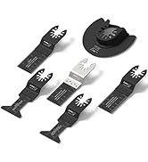 Amoolo 24pcs Oscillating Saw Blades, Universal Multitool Oscillating Tool Blades for Wood, Plasti...
