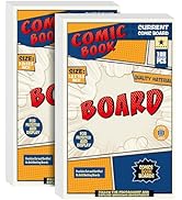 Leffis 200 Comic Book Boards, Current Size Comic Boards Thick and Durable Regular Comic Book Back...