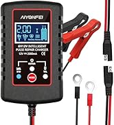 AIYONFEI 2A Battery Charger 6V/12V Smart Trickle Charger, Battery Maintainer for Lead Acid, Motor...