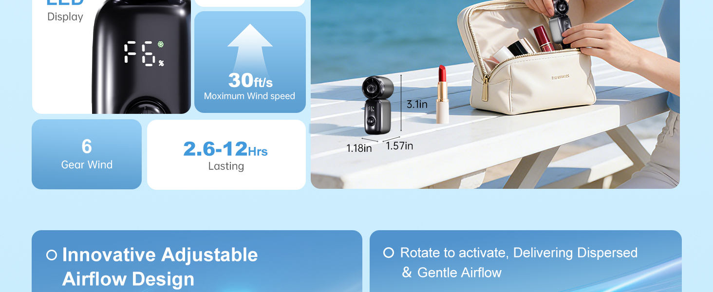 personal fans portable rechargeable