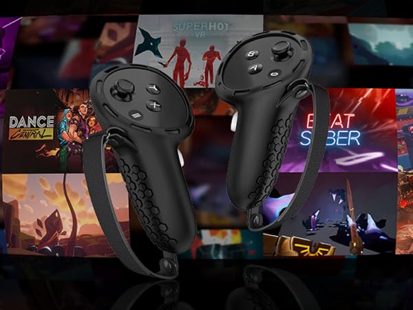 AMZDM Controller Grips for Oculus Meta Quest 3 Touch Plus Controllers Grip Cover