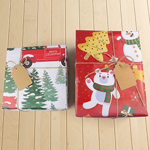 wrapping paper christmas rolls