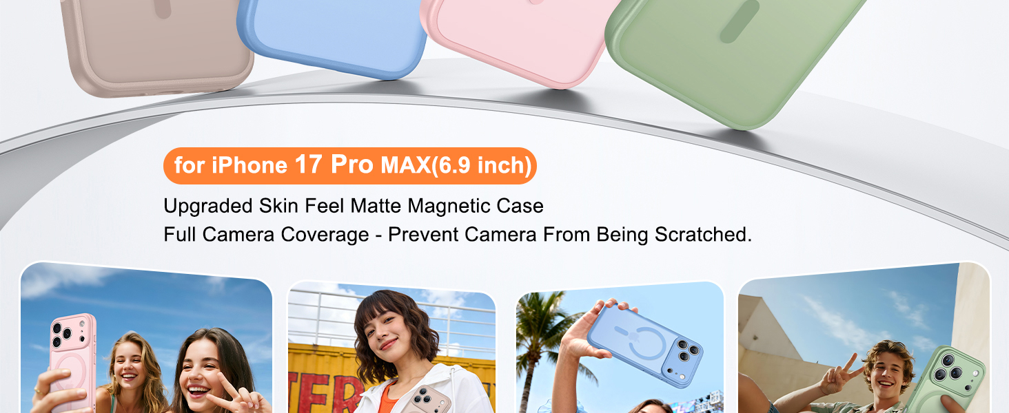 FNTCASE for iPhone 17 Pro Max Case with Full Camera Protection