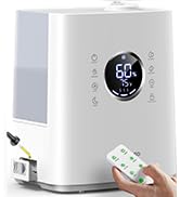Homvana Humidifiers for Large Room, 6.5L Warm and Cool Mist for Families Plants, Ultrasonic Vapor...