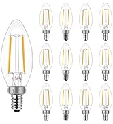 B11 E12 Candelabra LED Bulbs 60 Watt Equivalent, Dimmable LED Chandelier Light Bulbs, Soft White ...