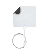 Winegard FL5500A FlatWave Amped Digital HD Indoor TV Antenna – Amplified, 4K &amp; ATSC 3.0 Ready, Hi...