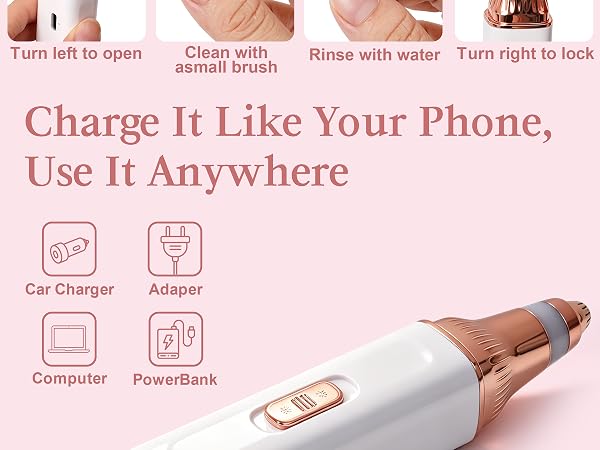 Eyebrow Trimmer and Facial Hair Remover