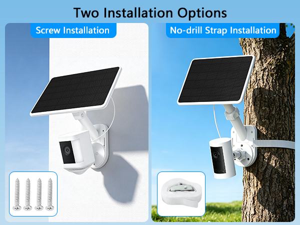 2-in-1 solar panel camera mount