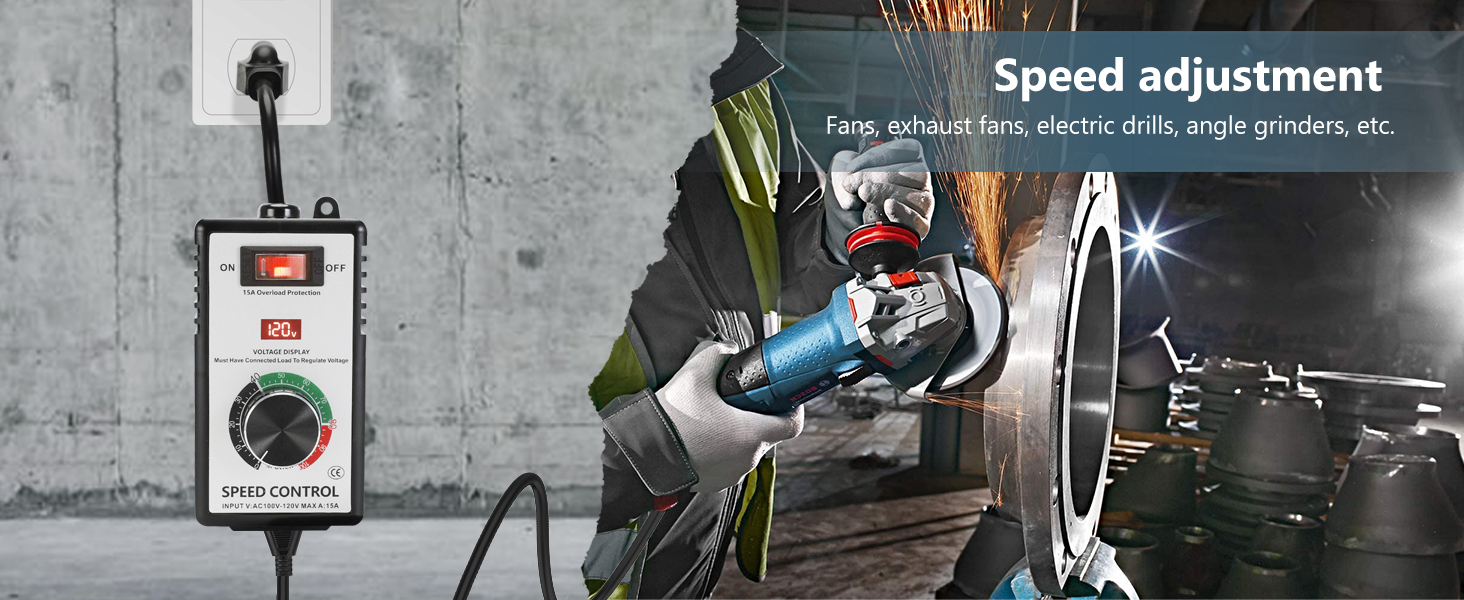 fan variable speed controller electric motor rheostat ac 120v