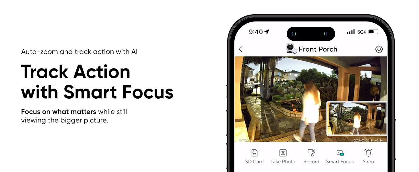 Wyze Cam v4 Smart Focus