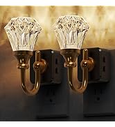 L LOHAS LED Night Lights Plug into Wall - 2 Pack 10-Color Changing RGB Floral Night Lights with A...