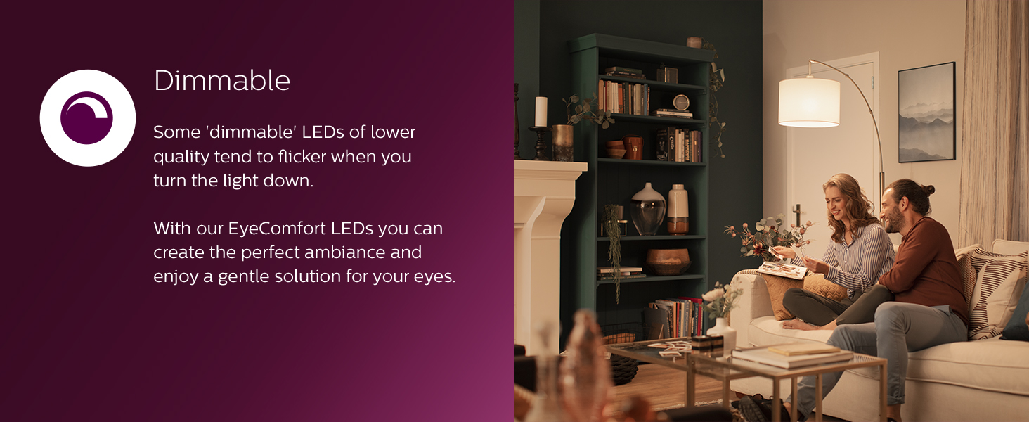 Philips; LED; EyeComfort; flicker free; no glare; CRI;