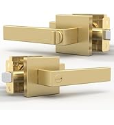 Mega Handles Privacy Door Knob with Lock - Door Handle for Bedrooms &amp; Bathroom, Interior Door Lev...