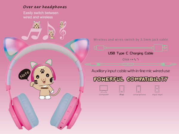 kids headphones bluetooth