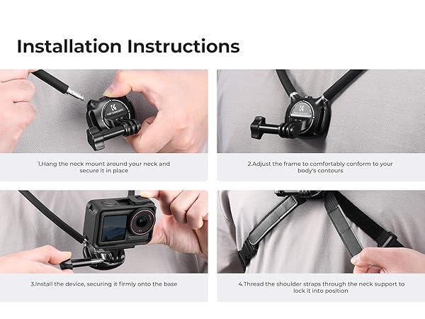 action camera neck mount