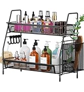 VITVITI 2-Tier Bathroom Organizer Countertop, Metal Wire Mesh Bathroom Counter Organizer Storage ...