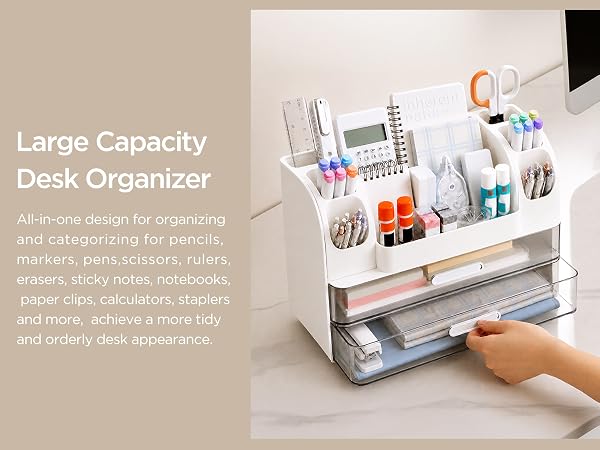 HBlife Desk Organizer with Pen Pencil Holder