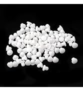 Tighall 100PCS White Soft Plastic Screw Hole Cover Plugs, 3mm Waterproof Cap Plug for Holes