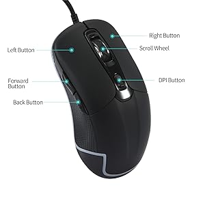  USB Optical Heated Computer Mouse Advanced (Black) 