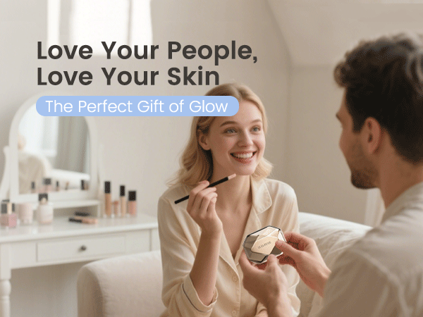 LULUROSE Facial Massager with Cold Heat Light Vibrating for Face