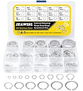 Snap Ring Set, 325PCS Retaining Ring Set 304 Stainless Steel External Circlip, 15 Sizes C Clip As...