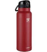 Fanhaw 40 Oz Insulated Stainless Steel Water Bottle with Chug Lid – Wide Mouth, Leak-Proof, BPA-F...