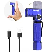 NICRON Flashlight, 700 Lumens 90 Degree Pocket Flashlight Rechargeable IP65 Waterproof 6 Modes fo...