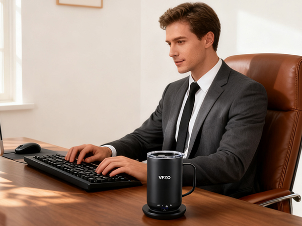 Intelligent heated coffee mug