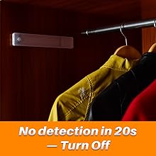 Under Cabinet Lights, Rechargeable Motion Sensor Light Indoor, Stick on LED Magnetic Closet Light